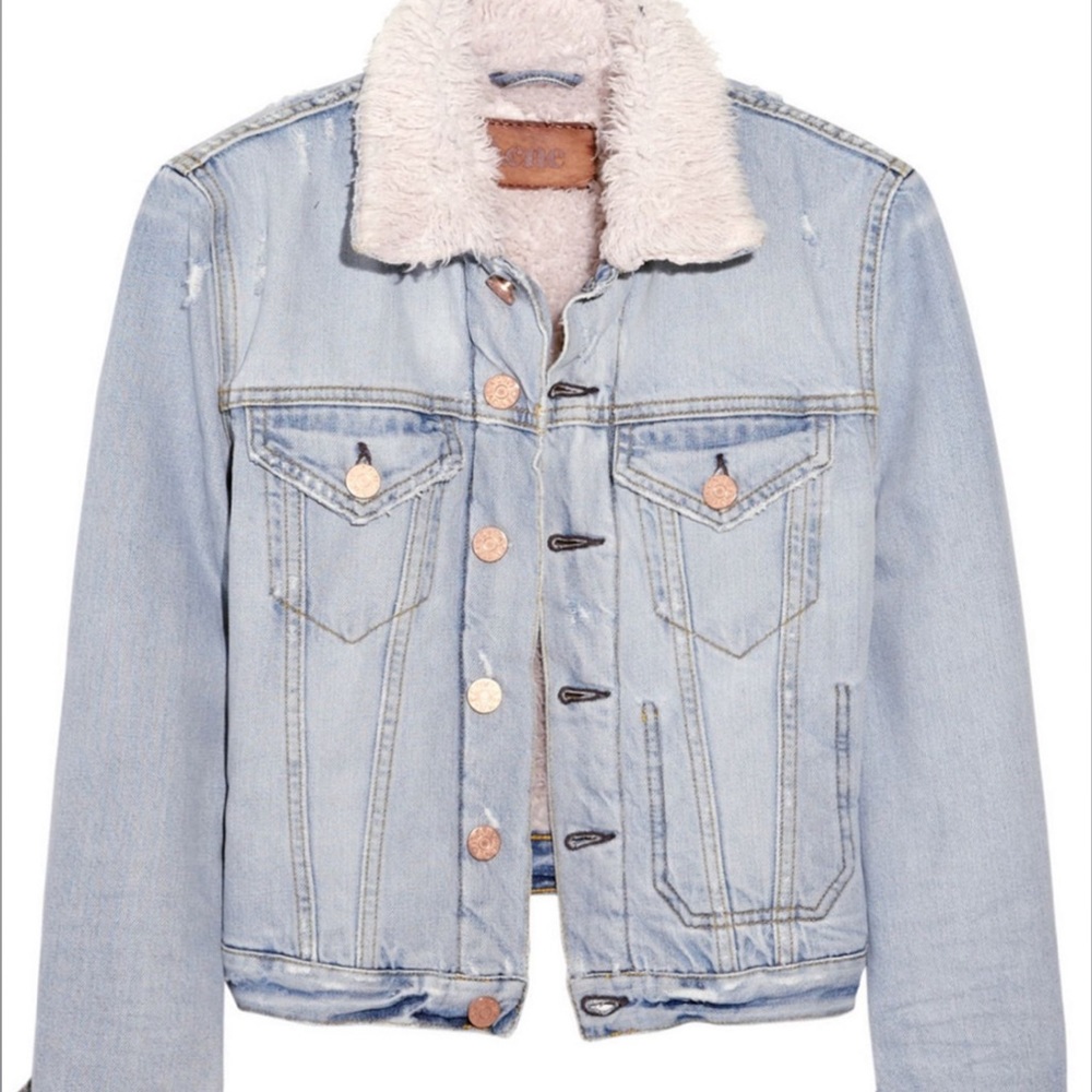 ACNE Lined Denim Jacket Size L